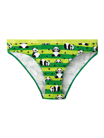 Chiloți Veseli Damă Panda și Dungi
