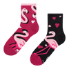 Șosete Lungi Vesele Flamingo & Inimi