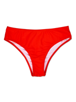 Bikini cu talie medie Roșu Aprins