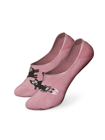 Tălpici Veseli Pisici Roz