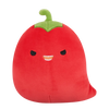 Squishmallows — Christo, ardeiul chili roșu cu ochi șmecheri, 20 cm.
