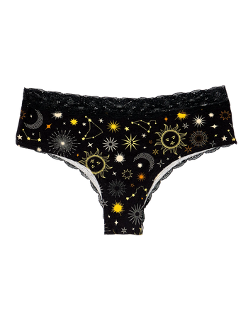 Chiloți Damă cu Dantelă Cerul și Zodiile