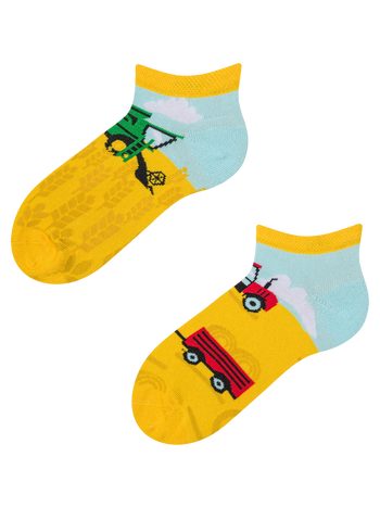Șosete Vesele sub Gleznă pentru Copii Tractor