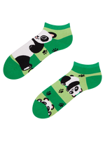 Șosete Vesele sub Gleznă Urs Panda și Dungi