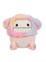 Squishmallows Bigfoot Piersicuță Diane cu Păr Curcubeu, 20 cm