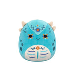 Squishmallows Janicza, Ankylozaurul Albstru, Machiat pentru Día de los Muertos, 20 cm