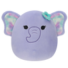 Squishmallows Elefantul Anjali cu Agrafă cu Floare, 20 cm