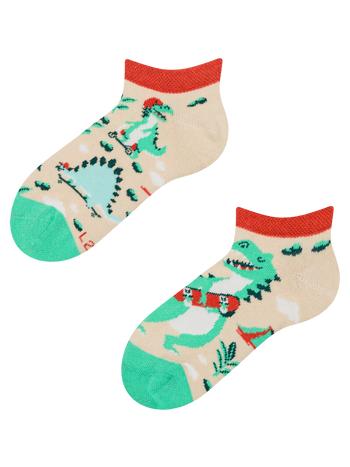 Șosete Vesele sub Gleznă pentru Copii Skatepark Dino