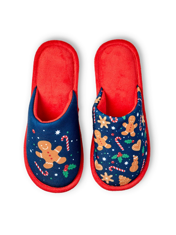 Papuci de Casă Veseli Turtă Dulce și Dulciuri