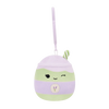 Breloc Squishmallows — Latchmi, latte de matcha lavandă, 9 cm.