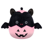 Squishmallows Emily Liliacul Negru din Felinarul Roz de Halloween, 20 cm