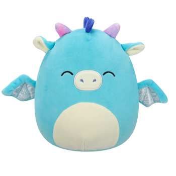 Squishmallows Tatiana, Dragonul Albastru Închis cu Ochii Închiși, 20 cm