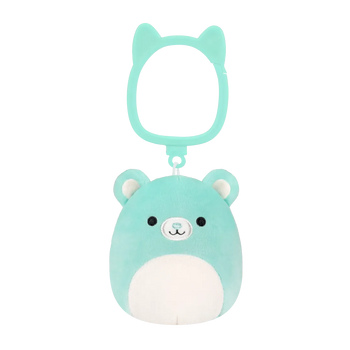 Breloc Squishmallows — Belinda, ursul azuriu, 9 cm.