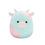 Squishmallows Yamaris, Vaca Florală Verde Mentă și Roz, 20 cm