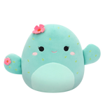 Squishmallows Graciela Cactusul de Mentă Butoiaș cu Flori Roz, 20 cm