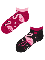 Șosete Vesele sub Gleznă pentru Copii Flamingo și inimioare