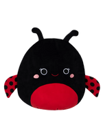 Squishmallows Trudy, Buburuza Neagră, 35 cm