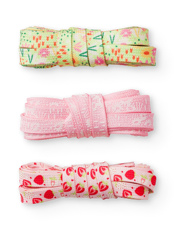 Pachet de 3 Perechi de Șireturi Grădină cu Flori