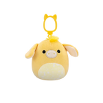 Squishmallows Clip-On Gavyn, Măgarul Galben, 9 cm