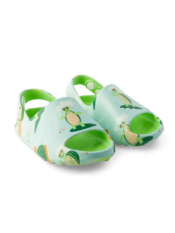 Saboți Chunky Veseli pentru Bebeluși Broasca Țestoasă Surfer