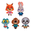 Set jucării de pluș Zootropolis – set de 5 bucăți, 8 cm