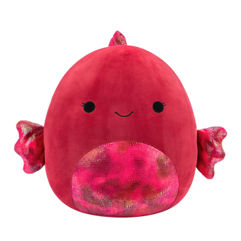 Squishmallows Barella, Peștele Betta Roz Zmeură, 40 cm