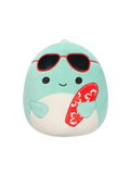 Squishmallows Delfinul Perry cu Ochelari și Placă de Surf, 20 cm