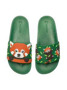 Papuci Veseli pentru Copii Panda Roșu