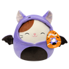 Squishmallows Cam Pisica în Costum de Liliac, 20 cm