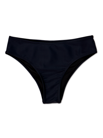 Bikini cu talie medie Negru Intens
