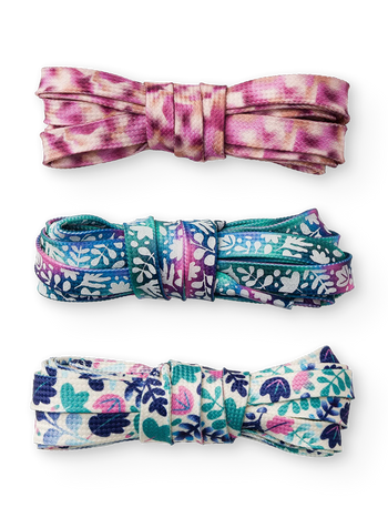 Pachet de 3 Perechi de Șireturi Frunze Turcoaz