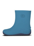 Cizme de ploaie barefoot pentru copii Be Lenka Pudds - Albastru acvatic