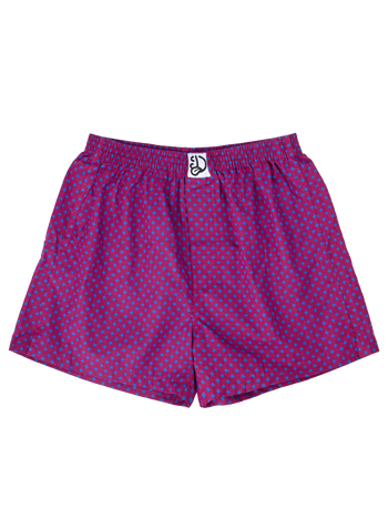 Boxeri Clasici Bărbați Model Albastru & Roz Magenta