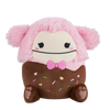 Squishmallows Brina, Bigfoot în Ciocolată cu Papion Roz, 20 cm