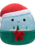 Squishmallows Ezekiel, Glob de zăpadă de Crăciun, 20 cm