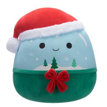 Squishmallows Ezekiel, Glob de zăpadă de Crăciun, 20 cm