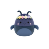 Squishmallows Tyrone, Cărăbușul Albastru cu Coroniță cu Flori, 20 cm