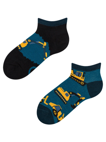 Șosete Vesele sub Gleznă pentru copii Excavator