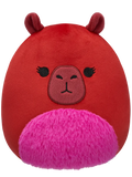 Squishmallows Marcia Capybara Maro cu Burtică Pufoasă, 20 cm