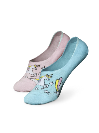 Tălpici Veseli Unicorn și Curcubeu