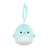 Squishmallows Breloc Shah, Balenă cu Burtă Curcubeu, 9 cm