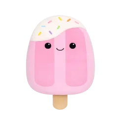 Squishmallows Em, Înghețată pe băț cu Bucățele Bubblegum, 13 cm