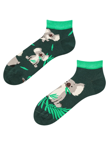 Șosete Vesele sub Gleznă Koala & Frunze
