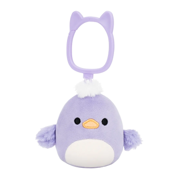 Squishmallows Breloc Daquarius, Rața Mov, 9 cm