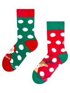 Șosete Vesele Călduroase pentru Copii Moș Crăciun și Rudolf