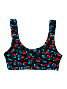Sutien de Baie Sport Vesel Cireșe Negre