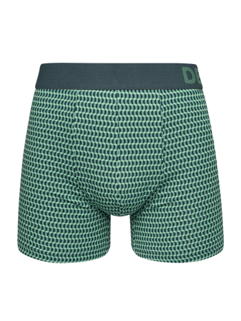 Boxeri Bărbați cu Model Verde Pastel