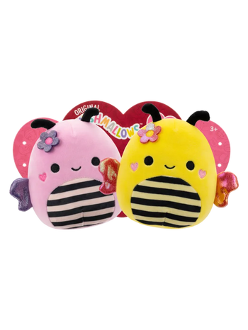 Squishmallows în pereche, Bondăreii Sunny & Leonie, 20 cm