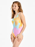 Costum de Baie Vesel Întreg Damă Camuflaj Pastel