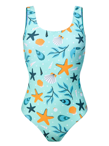 Costum de Baie Vesel Întreg Damă Scoici